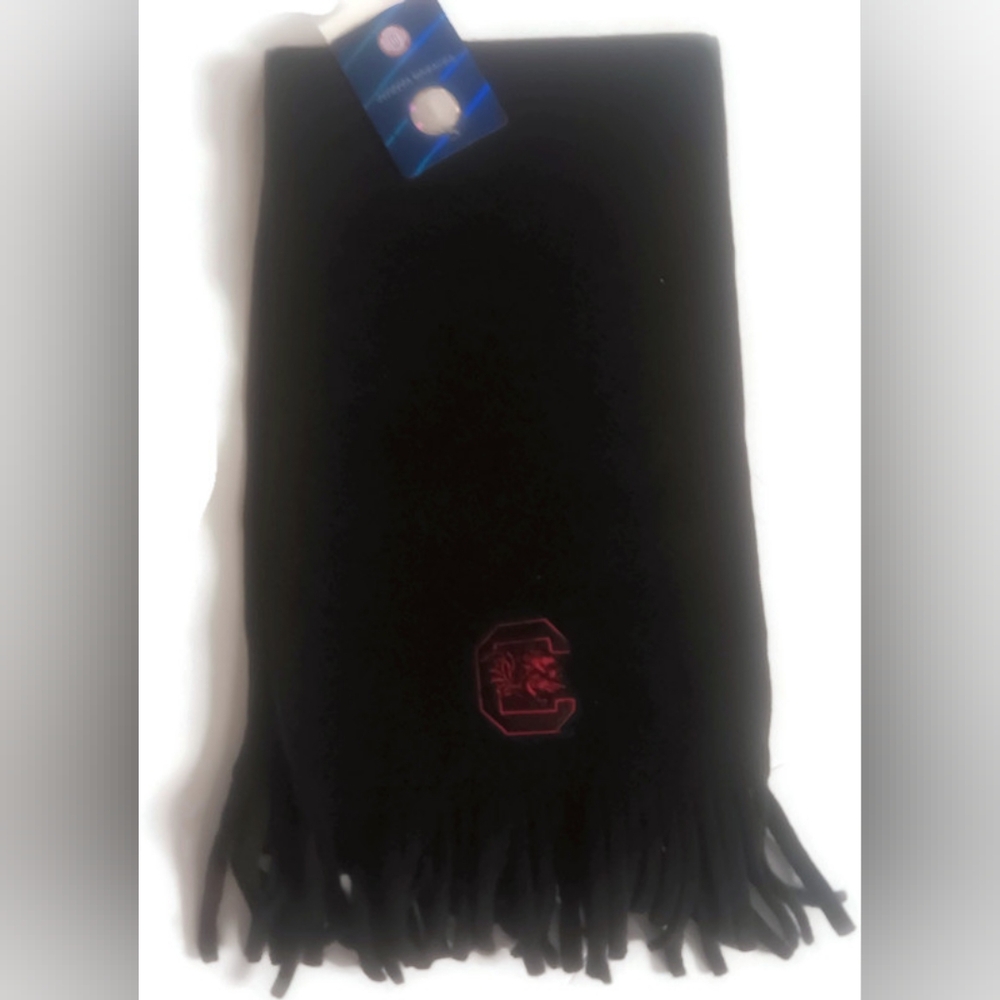 SOUTH CAROLINA GAMECOCKS, Black NCAA 56" Scarf.